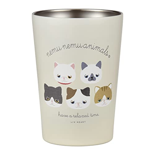 

Livheart 18113-02 Двухсторонний вакуумный стакан, товары для обеда, Nemu Nemu Animals, CAT (Емкость 15,2 жидких унций (450 мл), Удержание горячих и холодных блюд, держатель