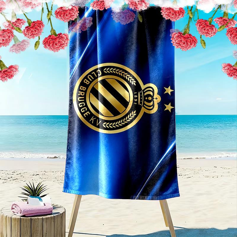 Club Brugge KV Print Beach Towel, Large Soft Quick Dry Towel for Beach Camping Swimming
