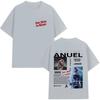 Rap Singer Anuel AA Music Album Hot Selling Tshirt 2026 Summer Unisexs Womens Fashionable Comfortable Casual Pure Cotton Tshirt