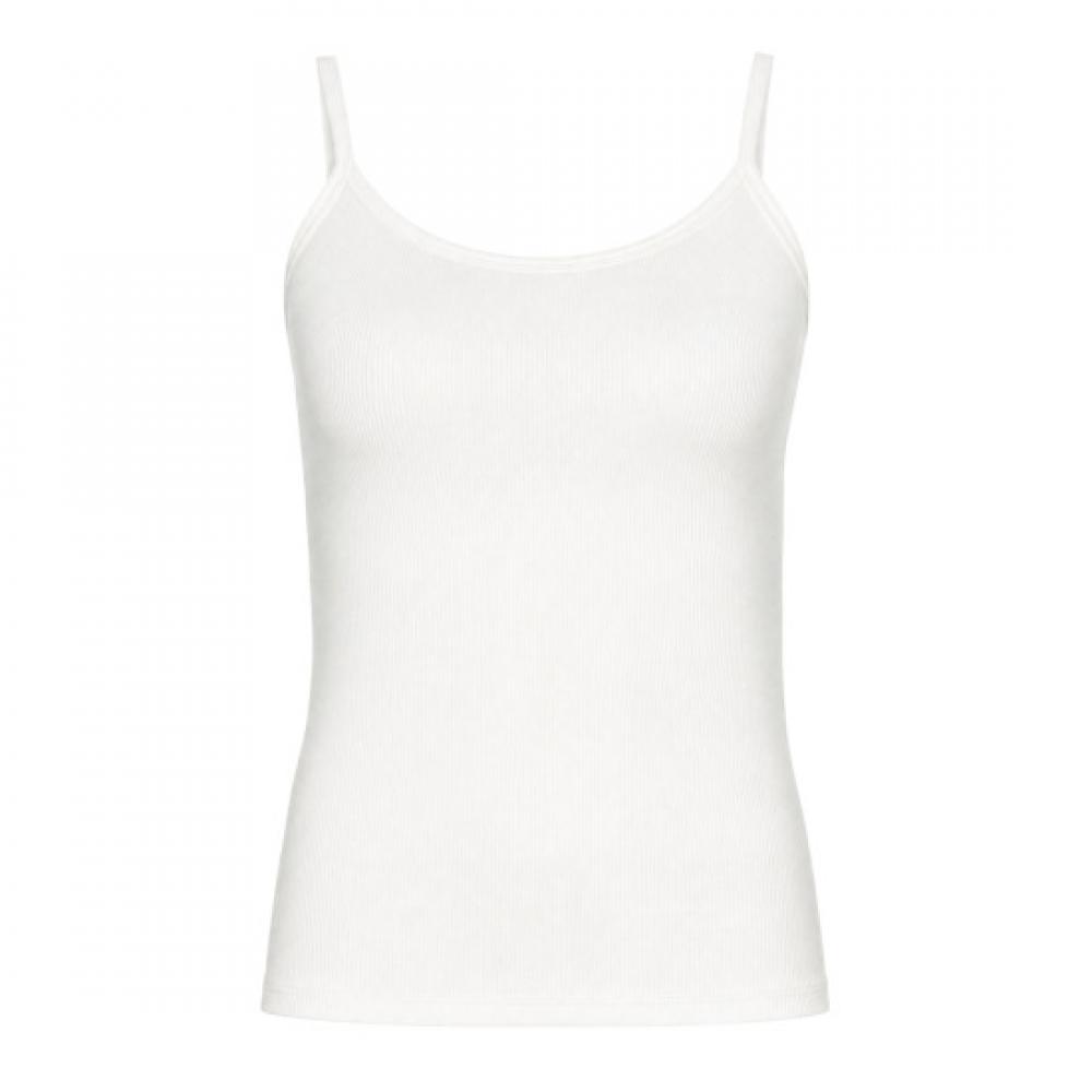 Shop Women S adjuStable Strap Built In Cup Ribbed viScoSe Inner Cami Ivory lSl