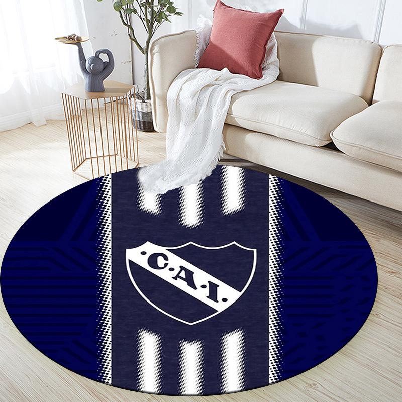 Club Atletico Independiente Round Area Rug,Carpet Rug for Living Room Bedroom Sofa Playroom Decor,Non-slip Floor Mat