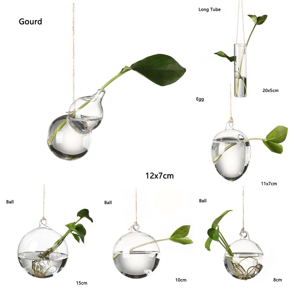 Creative Hanging Ball Glass Flower Glass Vase Hydroponics Plant Pot Terrarium Container Garden Supplies Party Home Decoration
