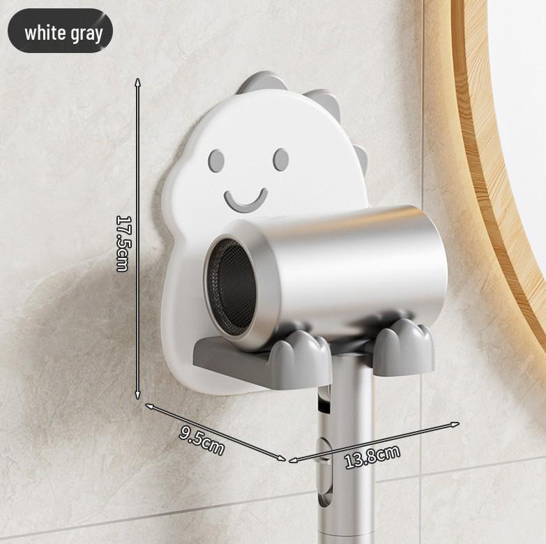 

Эксклюзив для новичков: Милый держатель для фена в виде динозавра - Настенная полка для ванной комнаты с бесплатной доставкой