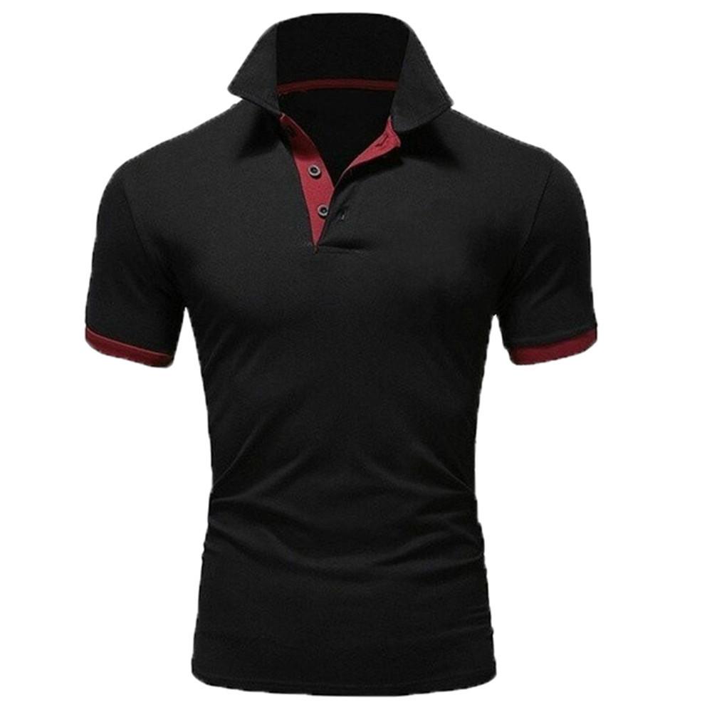 Camisa Polo de Hombre de Tendencia 2026: Manga Corta, Color Sólido, Parche de Moda, Logotipo Personalizable para Verano.