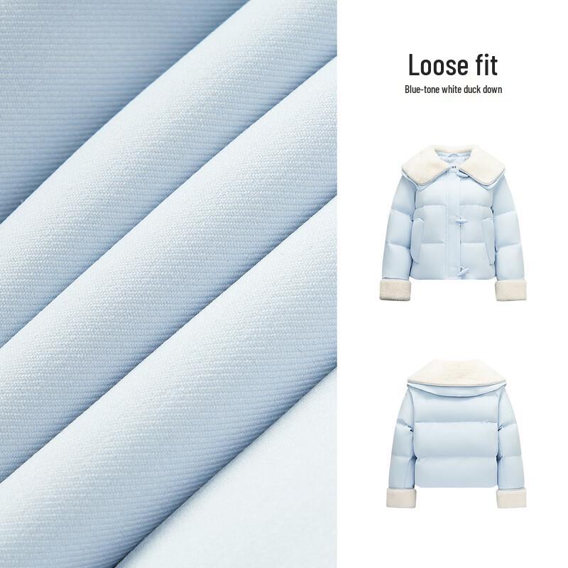 Semir Damen Winterjacke mit Kunstpelzkragen, lockerer Passform und Entendaunenfüllung