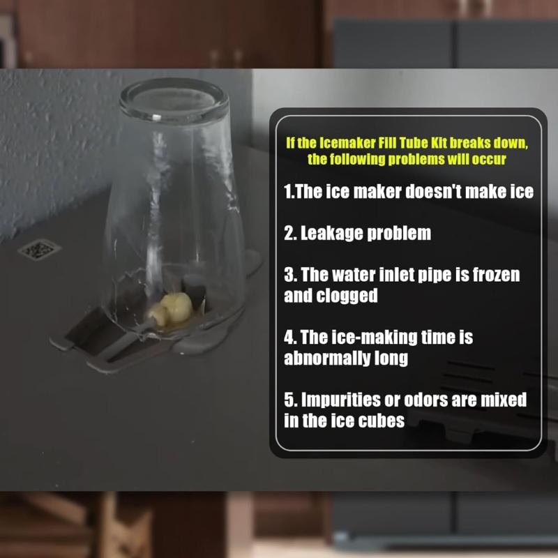 W11415785 High Strength Ice Maker Fill Tube Replacement for W11232485 12961401 67006317 Ice Maker Accessories