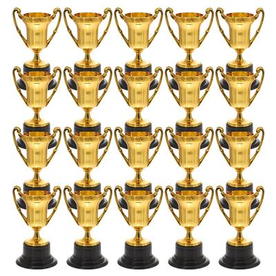 TOYMYTOY Mästerskapscupar, Set med 20 Minipokaler för Golf, Fotboll, Baseboll, Sport, Tävlingar, Utmärkelser, Belöningar, Barnlekar