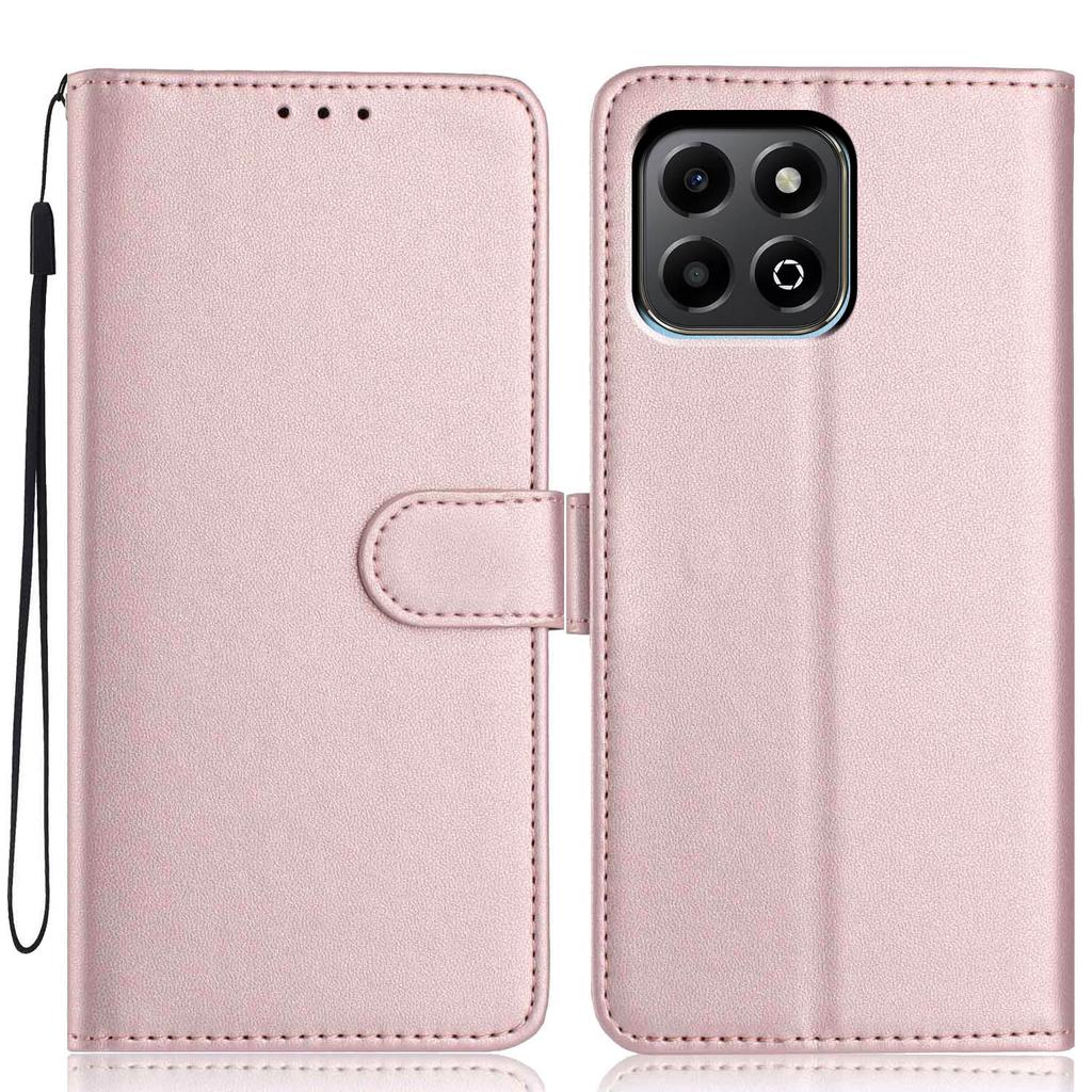 Pro Honor 400 Chytré pouzdro peněženka s popruhem/Více sloty na karty Jednobarevný Kožený Stojánek Kryt na telefon