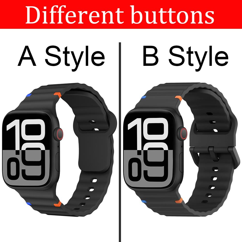 Sport Straps for Apple watch Band 11 10 SE 9 8 7 6 Ultra 3 49mm 46mm 44mm 45mm 42mm 40 41 Silicone correa Bracelet iWatch bands