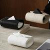 Resin Tissue Box Holder Modern Paper Container For Living Room Office Desk Space Saving Decorative Storage Organizer