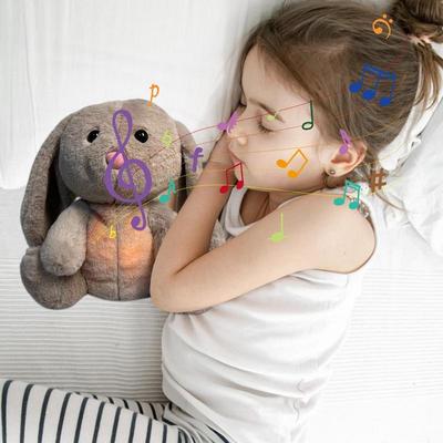 Musical Plush Toy Breathing Plush Stuffed Doll Singing Plush Toys with 3 Gear Adjustment for Bedside Desktop Kid's Room