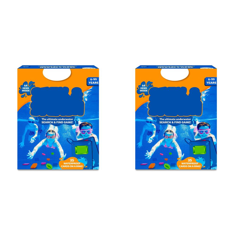 Diving Gems Pool Toys Underwater Seek & Find Gems Game Set with 64 Colorful Gems Mesh Bag Funny Gifts Swimming Party Supplies