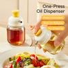 Press-top Glass Oil Bottle,Soy Sauce And Vinegar Condiment Bottle,Home Kitchen Spice Metered Oil Control Bottle