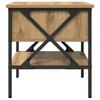 Nightstand Artisan Oak 40 X 42 X 45 Cm Plywood and Metal