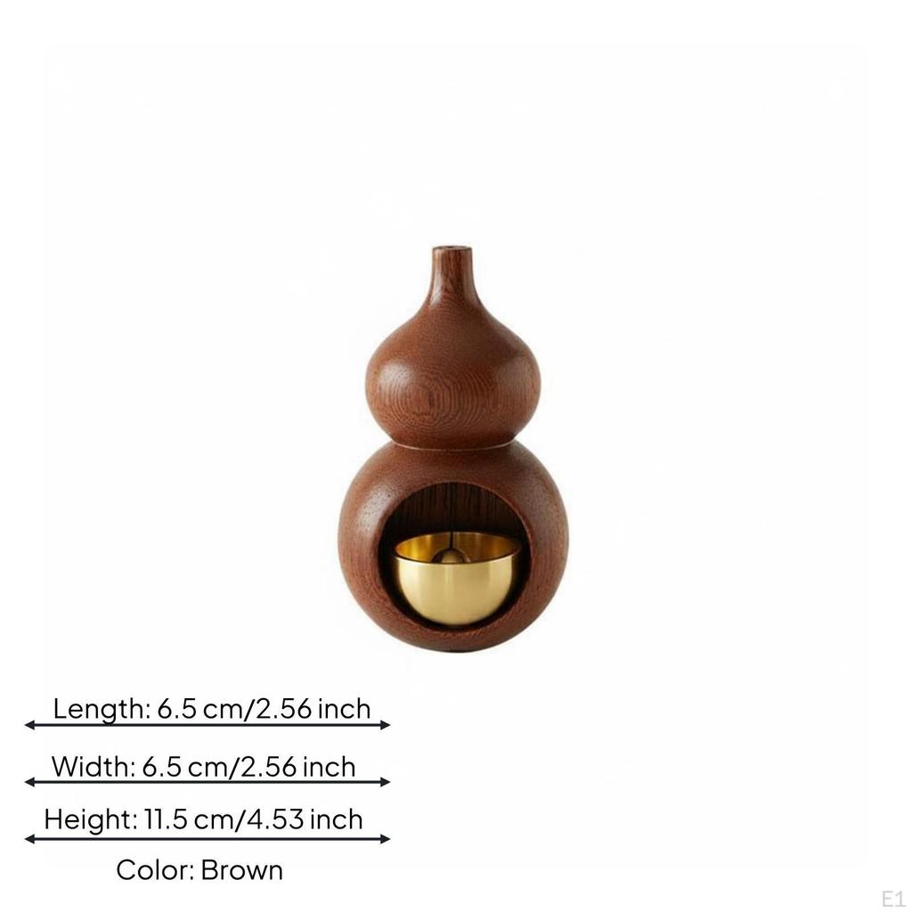 Campanella di Zucca Stile Giapponese Minimalista Campanello per Porta in Legno Promemoria Apertura Ingresso Negozio Entrata