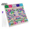 Bracelet Making Tray Beads Fast Stringing Tray Dual Size Needle System Board Thin Thread for Thick Elastic And Intuitive Grid Layout DIY Supplies