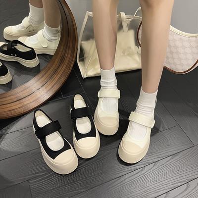 Mary Jane Women's Shoes Sandals Thick Bottom Canvas Shoes