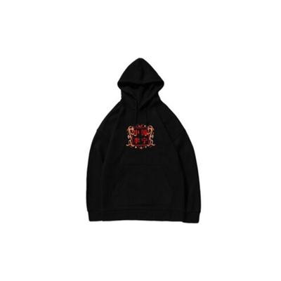 Li-Ning New York Fashion Week Show Drachenstickerei Hoodie Unisex Sweatshirt Schwarz AWDNB89-1