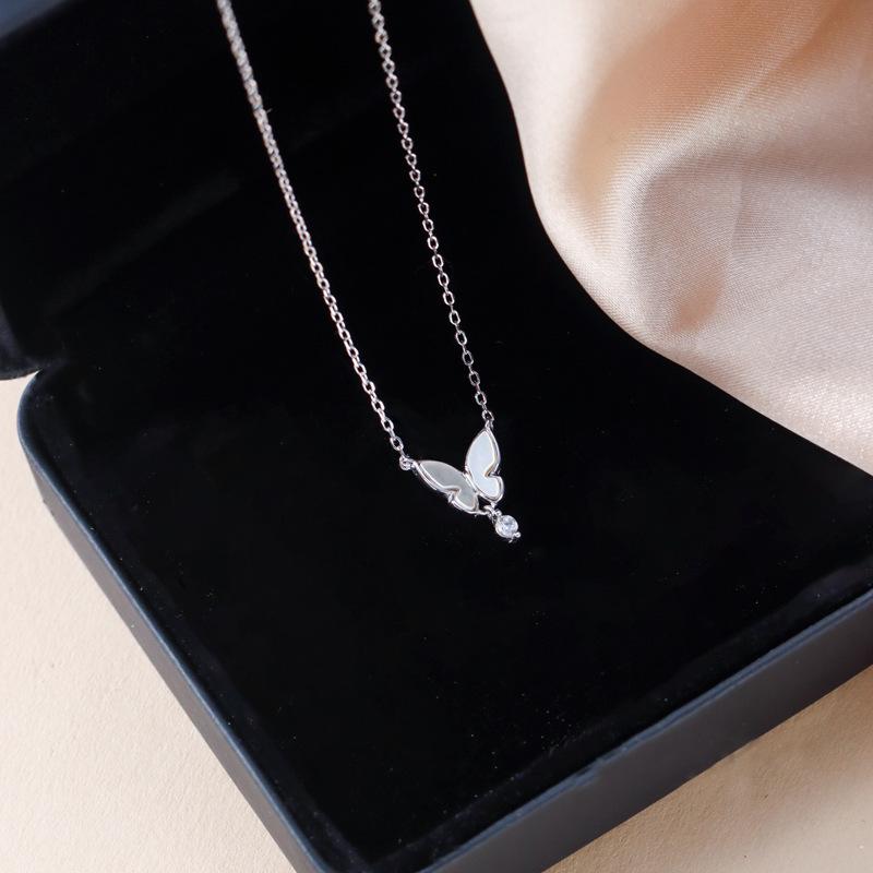 

Ожерелье-бабочка, женская цепочка на ключицу, нишевый дизайн, легкая роскошь, летняя подвеска высокого класса