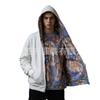 Fashion Loose Vintage Religious Pattern Printed Street Style Ladies Sweater Heavy Hoodie