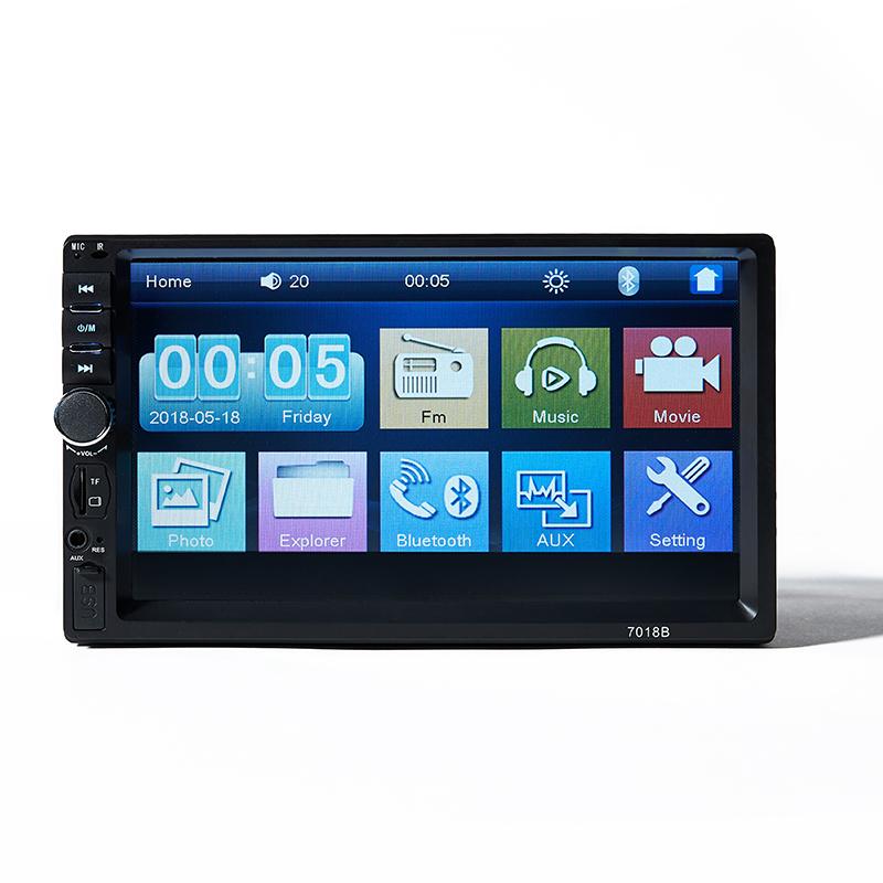2 Din Car Radio 7 Inch HD Autoradio Multimedia MP5 Player Stereo Bluetooth USB TF FM Toyota Honda or with Rear View  Camera