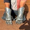 Etched Steel Gauntlet Gloves Gothic Knight Costume, 40.64 cm Gloves Pair Perfect Halloween Gift