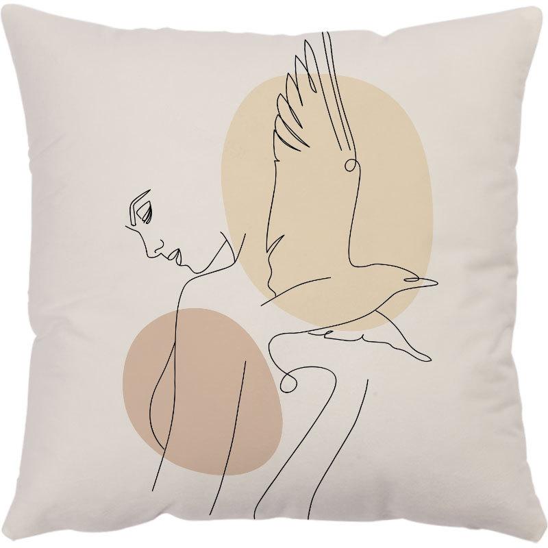 

Современные простые линии, абстрактная наволочка 45x45 см, чехол для диванной подушки, прикроватная наволочка на спинку, наволочки, декоративные наволочки 40x40cm