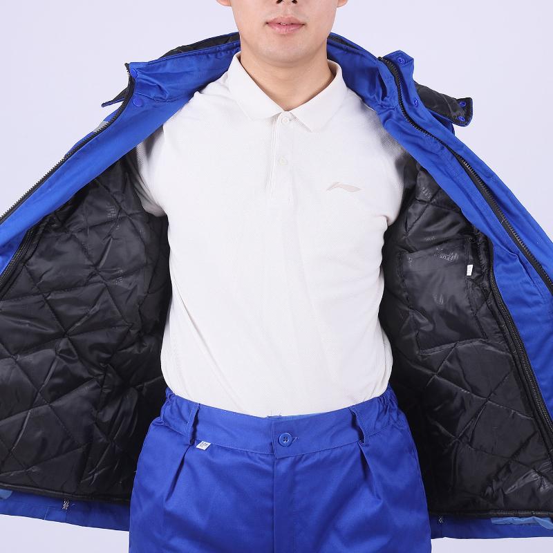 Tjock Fleecejacka med Huva Höst och Vinter Herr Overaller Utomhus Vindtät, Vattentät och Köldtålig Varm Topp