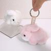 Soft Plush Rabbit Keychain Fluffy Plush Rabbit Doll Pendant Rabbit Plush Pendants Birthday Gift