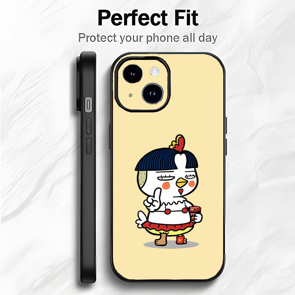 

Cute Funny Abstract Food Art B-Buldak Ramen Phone Case Phone Case Soft Packaging Lightweight For iPhone17 16 15 14 13ProMax iphone17air