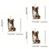 Colorful Acrylic Car Hanging Ornament Cute Cartoon Style For Home And Auto Decoration