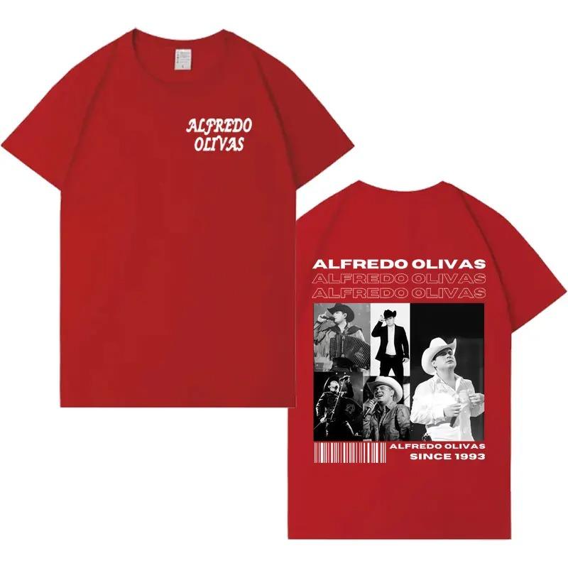 Rapper Alfredo Olivas Hip Hop Album TShirt Unisex Fashion Y2K Casual Vintage TShirt Comfortable Crew Neck Cotton Humorous