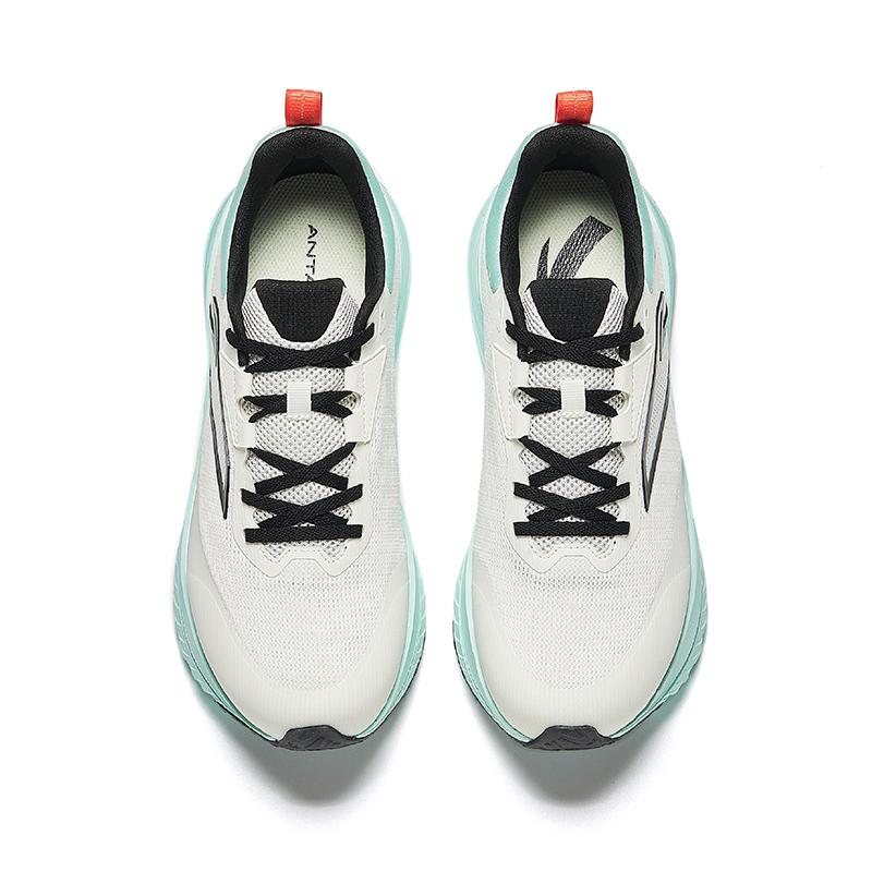 Anta Running Series Men Black White Lightweight Breathable Cushioning Running Sneakers 112435519-3