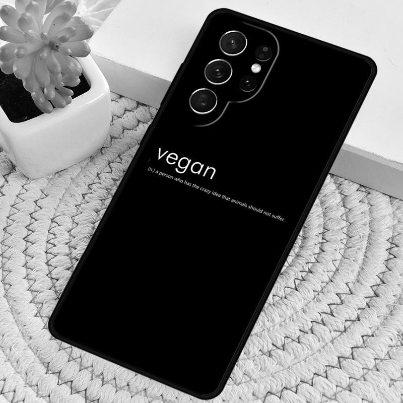 THE VEGAN LIFE TPU Phone Case For Samsung Galaxy note 10 pro S26 S25 S24 S23 S22 Ultra Plus S21 FE S20 Shockproof Cover