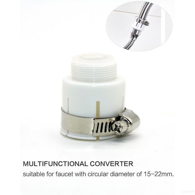 360° Otočný Vodovodní Filtr Kuchyňský Vodovodní Nástavec Vyměnitelná Filtrační Vložka Odstraňuje Chlor Změkčuje Vodu Filtrační Čistič