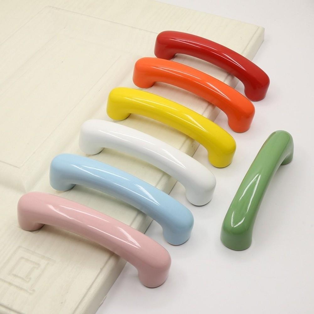 Long Strip Cabinet Door Handle Ceramic Wardrobe Pull Handle Drawer Knob  Wardrobe Drawer Door