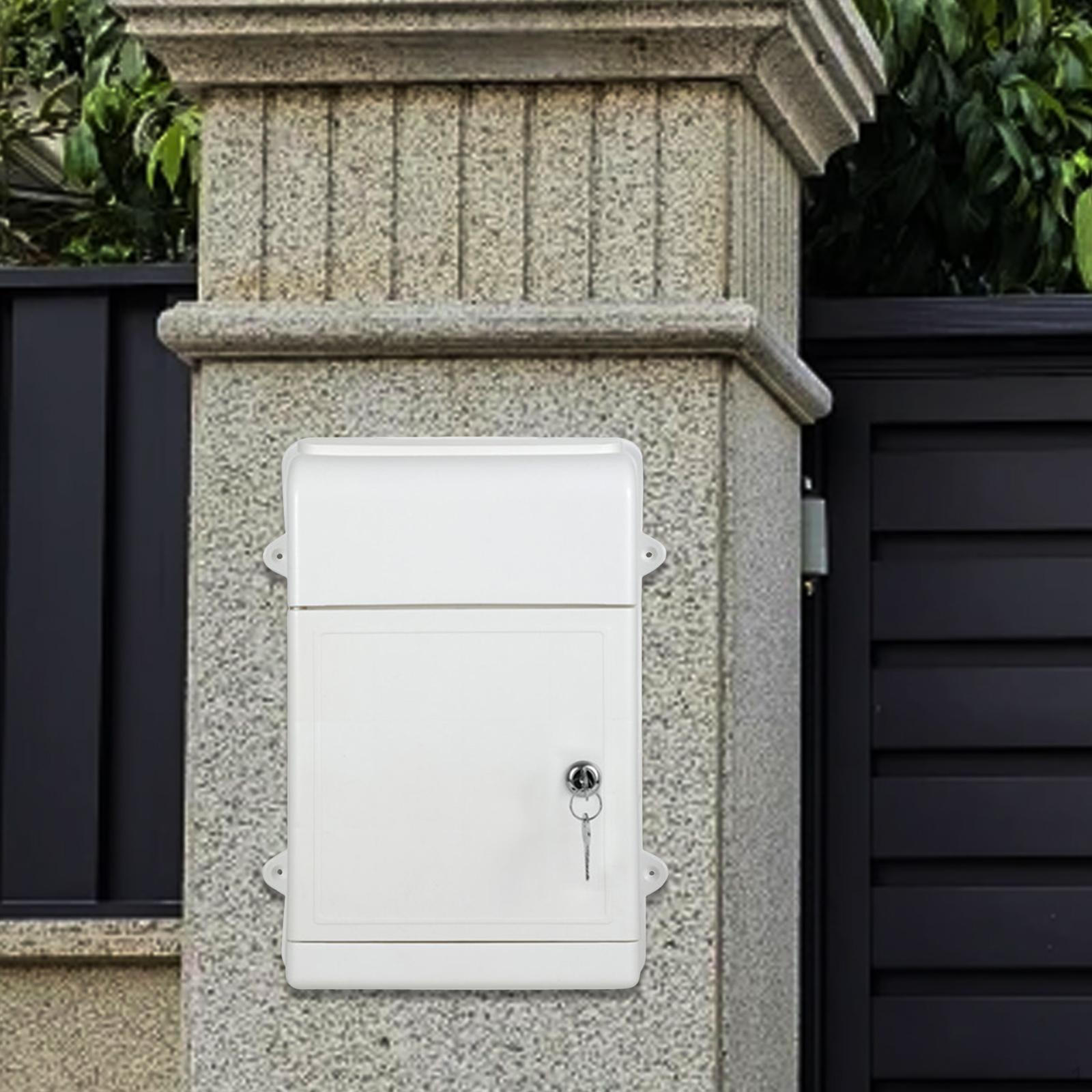 

Настенный почтовый ящик для ключей, ящик для голосования, почтовый ящик с замком и для ворот белый