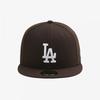 Czapka New Era Mlb La Dodgers Fitted Cap Burnt Wood