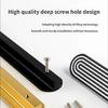 Strong Aluminum Pull Handles Simple Styles Design Cupboard Handle for Drawers & Cabinets No Tool Required for Installation