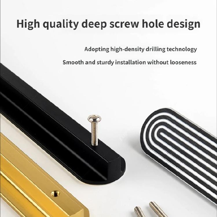Strong Aluminum Pull Handles Simple Styles Design Cupboard Handle for Drawers & Cabinets No Tool Required for Installation