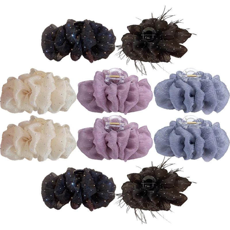 Super Fairy Mesh Cloud Hair Clip Woman Sweet Starry Shark Clip Fashion Hair Accessories