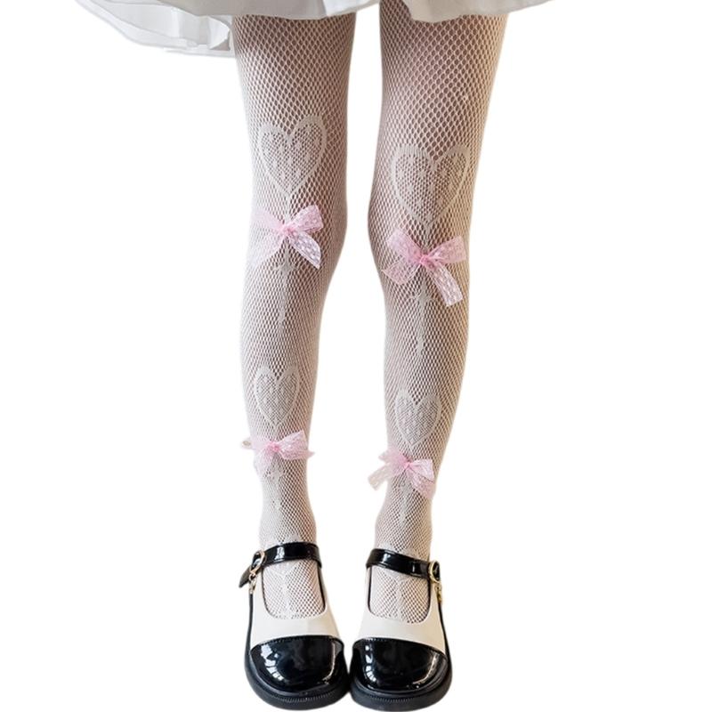 Patterned Fishnet Stockings Leggings,Highs Waist Tights Stockings for Kids,Fishnets Thigh Highs Stockings Pantyhose S