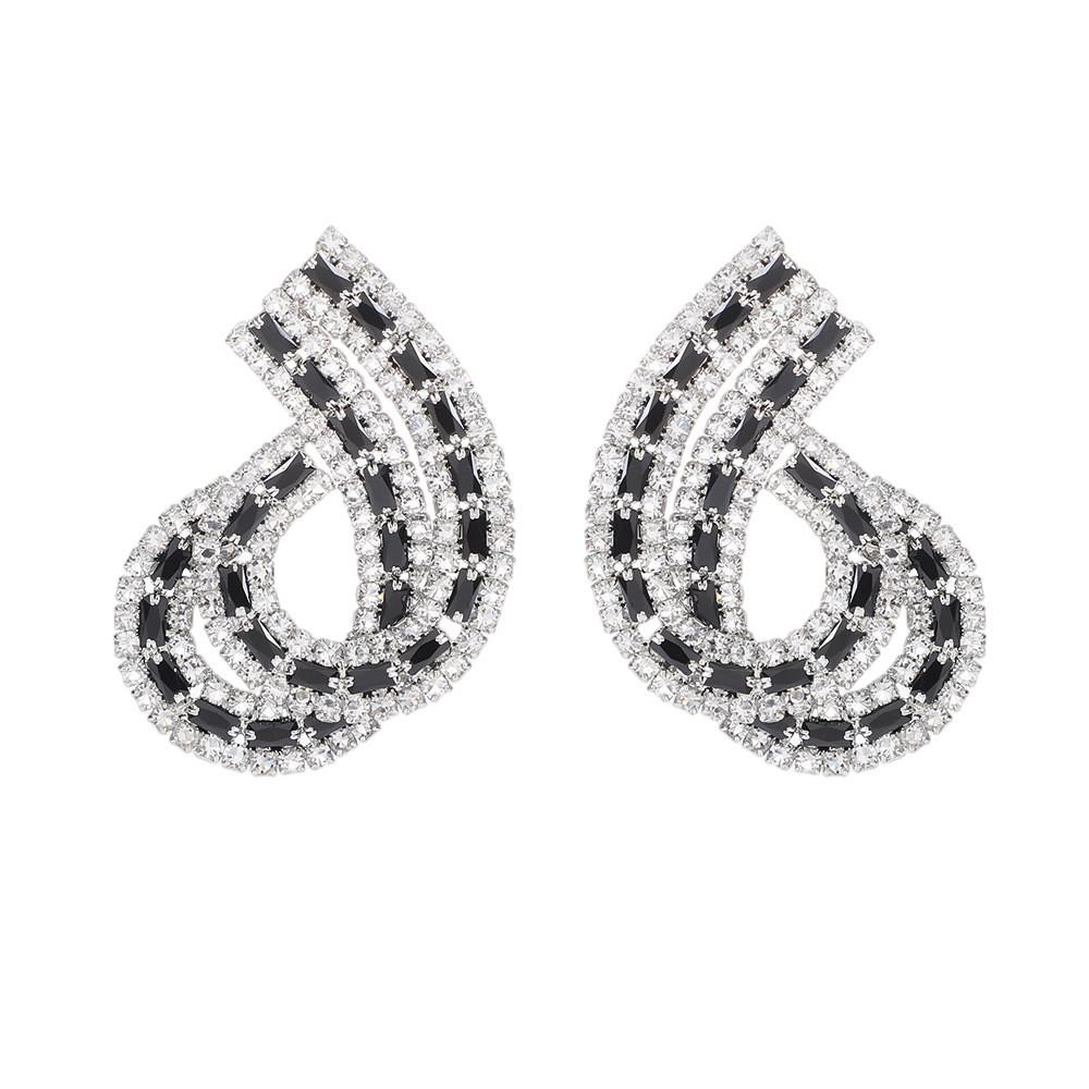Eleganti Orecchini Pendenti Geometrici Con Zirconia Cubica Per Matrimonio E Abbigliamento Serale