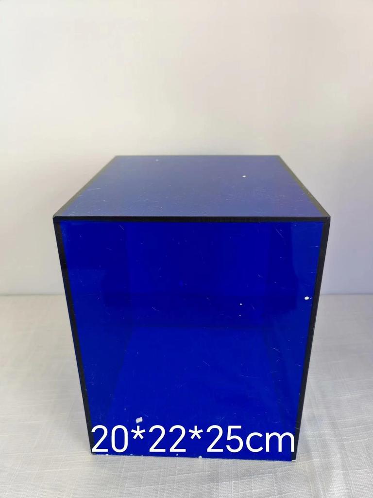 Blue Acrylic Dessert Table Display Stand for Tea Break & Birthday Ornaments