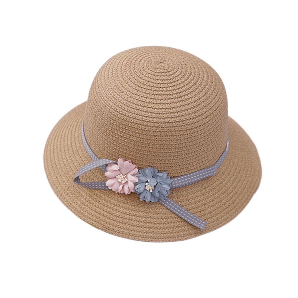 

Breathable Flower Sunshade Hat Sunshade Buckets Hat Shoulder Bag Fisherman Hat Outdoor Khaki-2