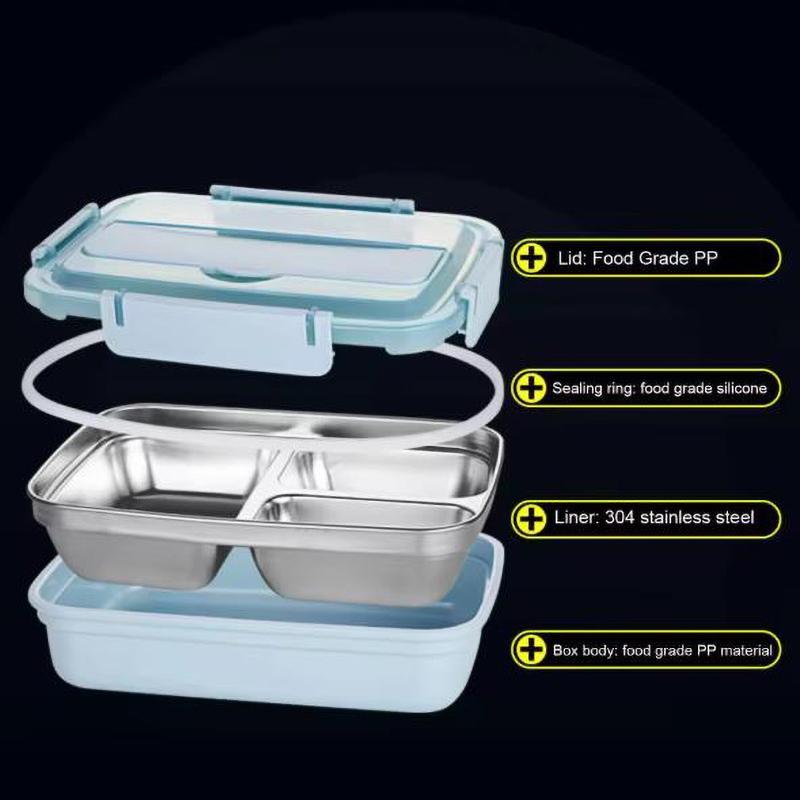 Food Storage Container Dinnerware Stainless Steel Lunch Bento Box Food Storage Student