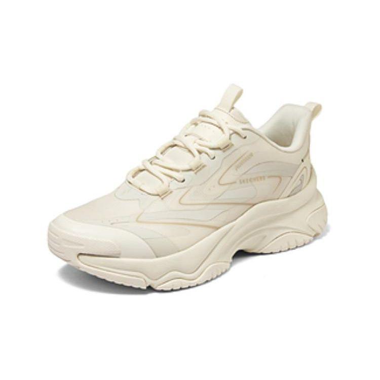 Skechers Street Mesh Fabric Versatile Simple Shock Absorbing Durable Breathable Low Top Casual Shoes Women Sneaker Off-White 177593-OFWT