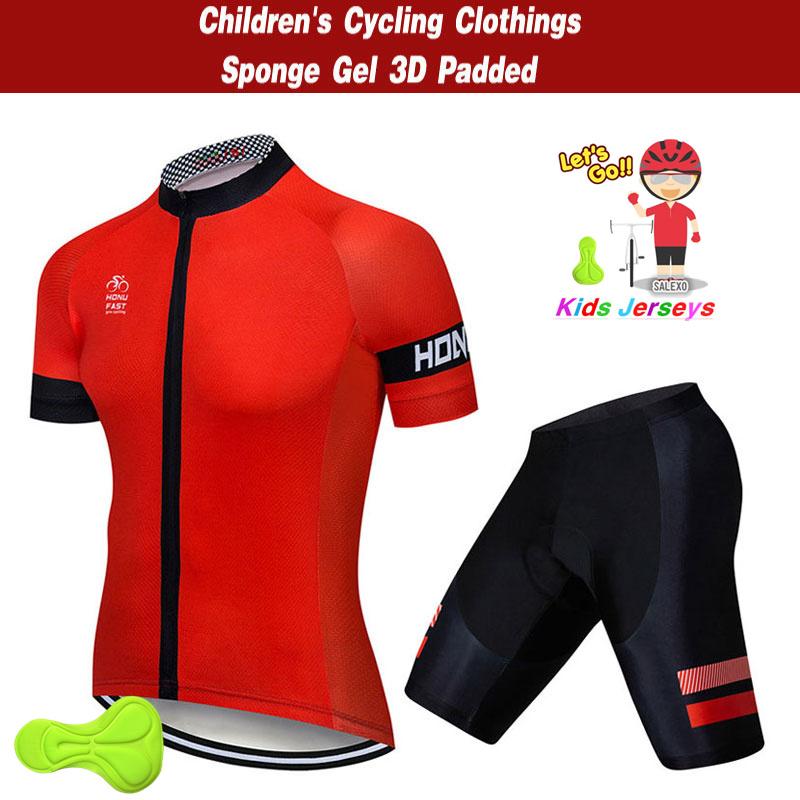 Kids Cycling Jersey with Shorts Sets  Children Bike Clothing Ropa Ciclismo Boys Cycling Clothing Sports Suit 2026 Summer Breathable Cycling Suit Set