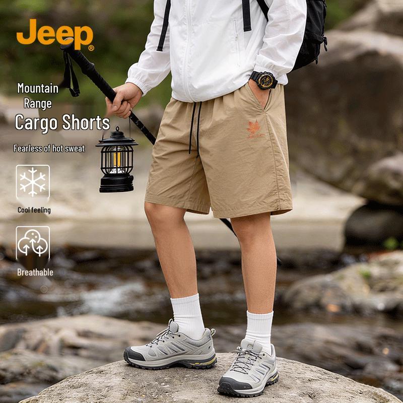 Jeep Men's Lightweight Quick-Dry Outdoor Sports Shorts