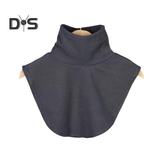 

Женский фальшивый воротник, эластичный, однотонный, высокий воротник, осень-зима, универсальный, повседневный стиль, нижний фальшивый воротник серый